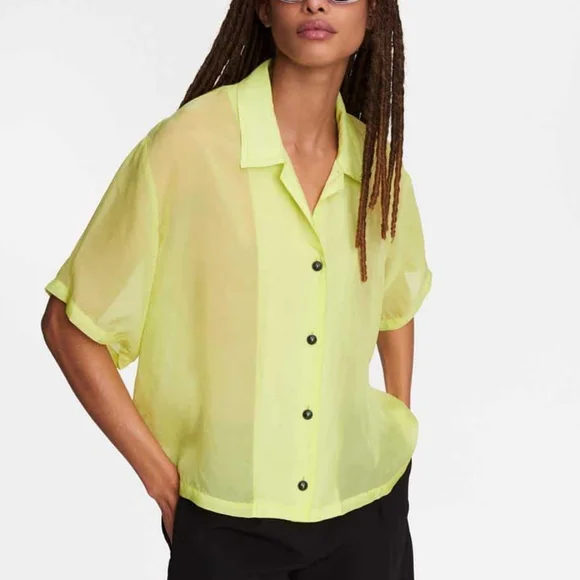 [NEW] RAG & BONE Reed Shirt in Lime - Picture 3 of 13